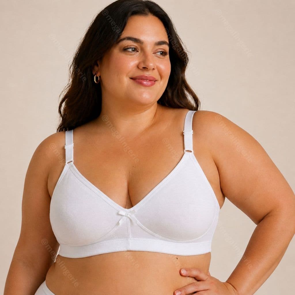 Sutiã Plus Size Sem Bojo Alta Sustentação Reforçado Alça Larga 48 ao 56 - Sutia Plus