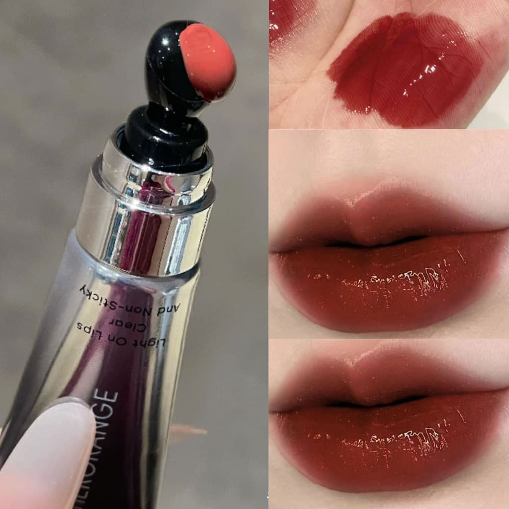 HERORANGE Brilho Labial Volumizador com Acabamento Espelhado Sedoso, Hidratante e Umectante