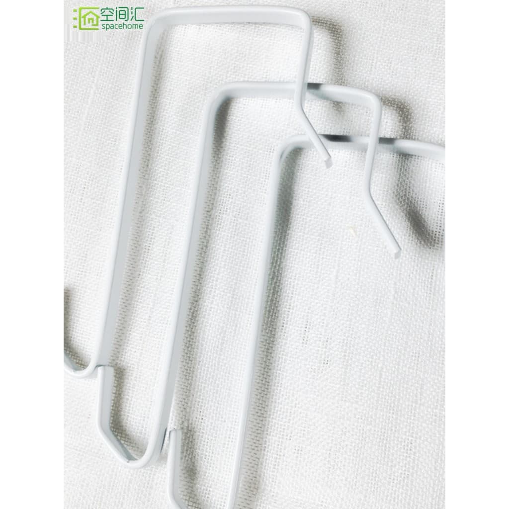 Gancho simples sem perfuração, gancho de fio plano atrás da porta, saco de armazenamento, gancho sem marcação, 3.5 a 4CM