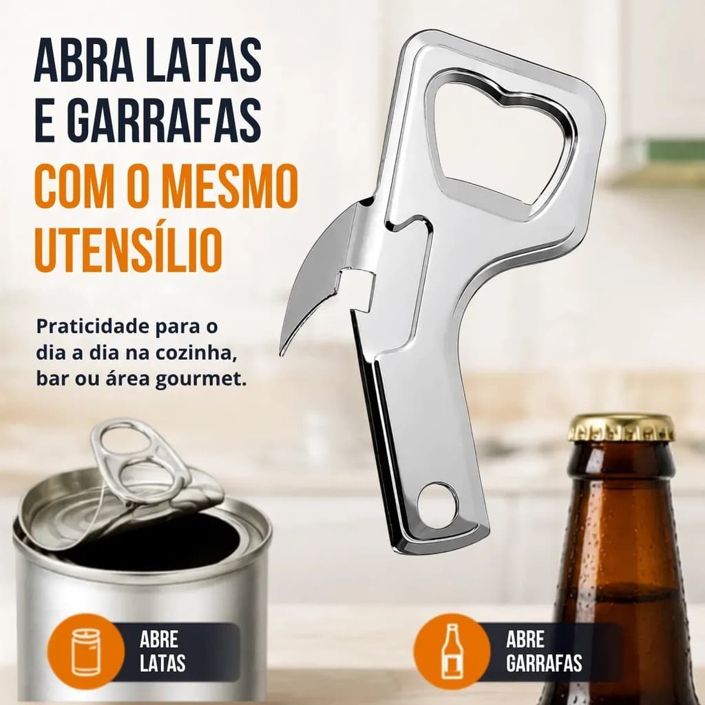 Abridor De Garrafa Em Metal Clink Resistente Prático Para Cerveja Bar Cozinha Casa Festa Eventos Alta Qualidade