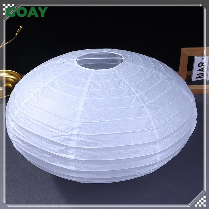 Madeira Disco Voador Forma Lâmpada De Papel Arandelas Parede Casamento Chinês Festa De Bolas Pendurado Decoração Bola Ab