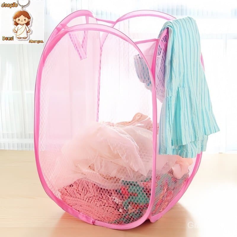 2 Conjuntos Cesto De Roupa Caixa Dobrável Para Armazenagem E Organização De Vestuário Brinquedos