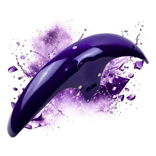 Carenagem Paralama Dianteiro Cg Titan 125 Roxo 1998 1999 Roxo Abrolhos Pintado Envernizado Loja3775