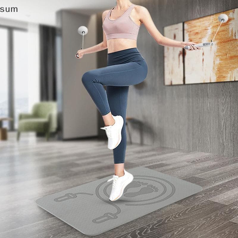 [sum] 6MM Tapete De Corda De Pular Anti-Ruído Tapetes De Exercício Absorção De Sho Yoga TPE Almofada De Fitness BR