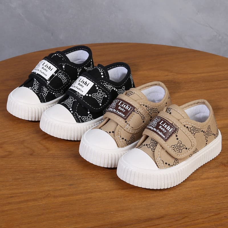 Estilo ocidental leve sapatos de lona do bebê meninos meninas novo estilo versão coreana bonito sola sólida sapatos anti