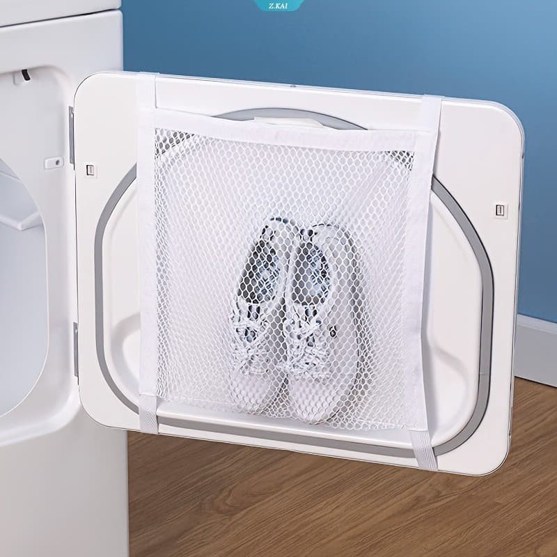 Saco De Secador De Tênis , Lavagem De Sapatos Durável Com Tiras Elásticas Roupa Suja Para E Rede Seca Secagem De Máquina