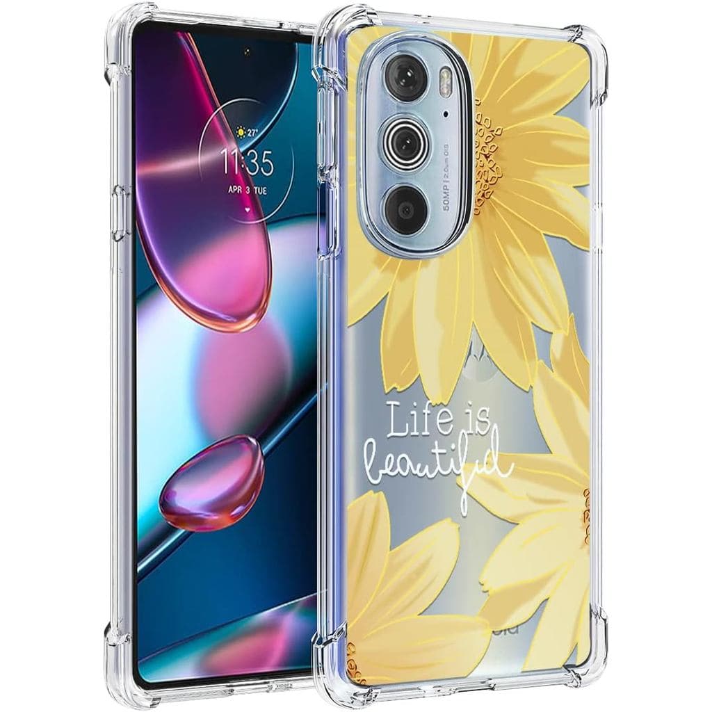 Capa Osophter para Motorola Edge Plus 2022, Capa Floral para Moto Edge Plus 2022 para Meninas e Mulheres, Capa de Telefo