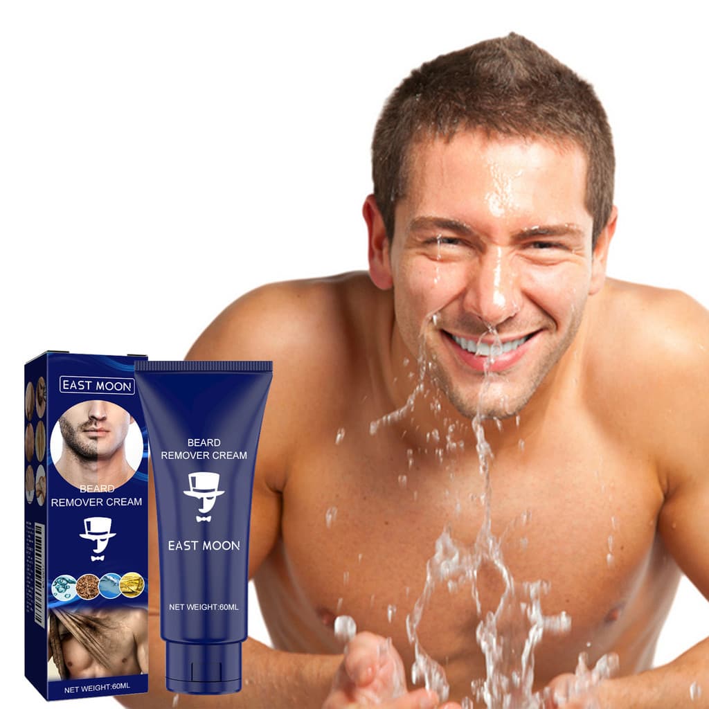[Estoque pronto] Estoque pronto EAST MOON Creme Depilatório Masculino Cabelo Corporal Barba Peluda Suave Refrescante Con