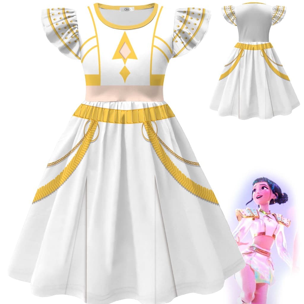 Anime Kpop Rumi Cosplay Vestidos Meninas Demon Slayer Zoey Mira Traje