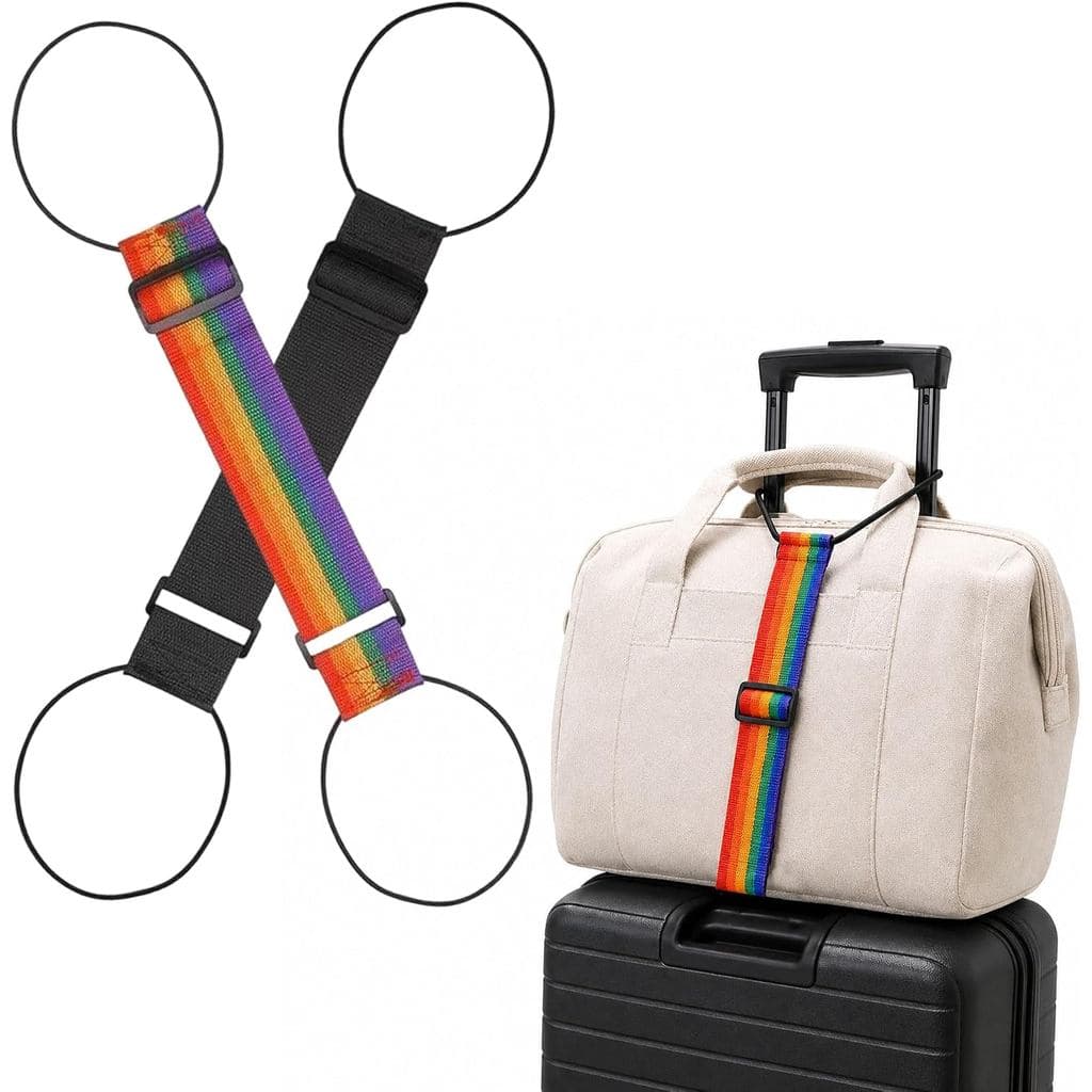 Correia Conectora para Bagagem, Elástico Ajustável para Malas de Viagem |   Prenda de forma segura malas de mão, mochila