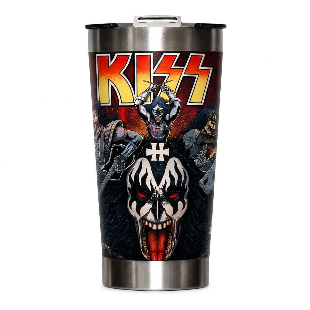 Copo Térmico 473ml Inox com Tampa - Rock- Dark