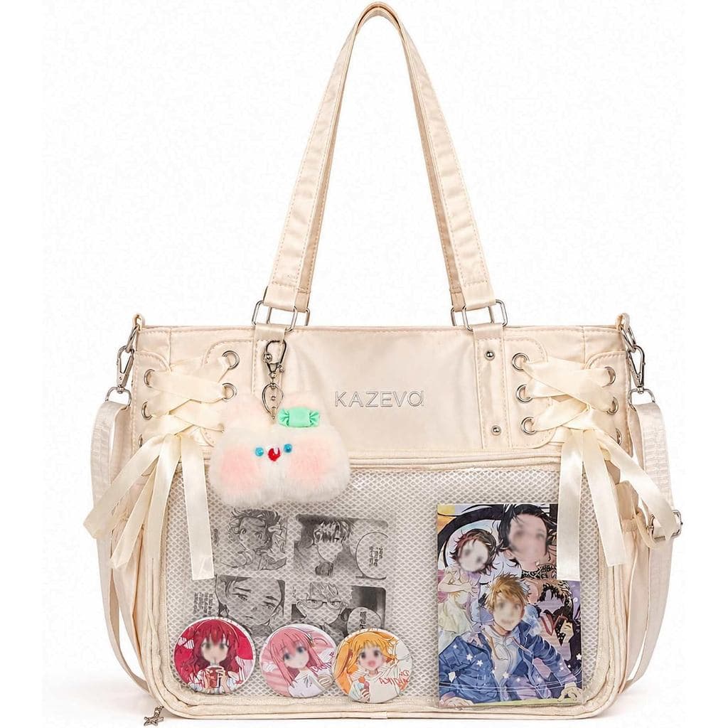 Bolsa Grande Ita Transversal, Bolsa Ita Estilo Mensageiro Fofa, Bolsa Ita Transversal Kawaii, Bolsa para Exibir Pins, Bo