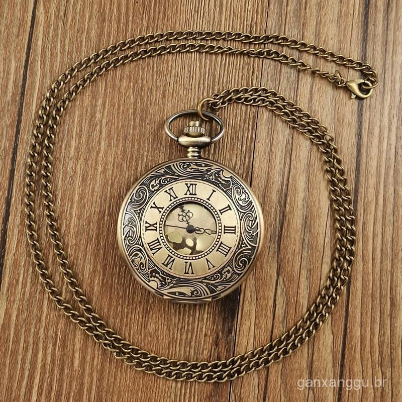 Relógio de bolso pendente popular, relógio de pendurar vintage, modelo masculino Peaky Blinder, colar para estudantes, a