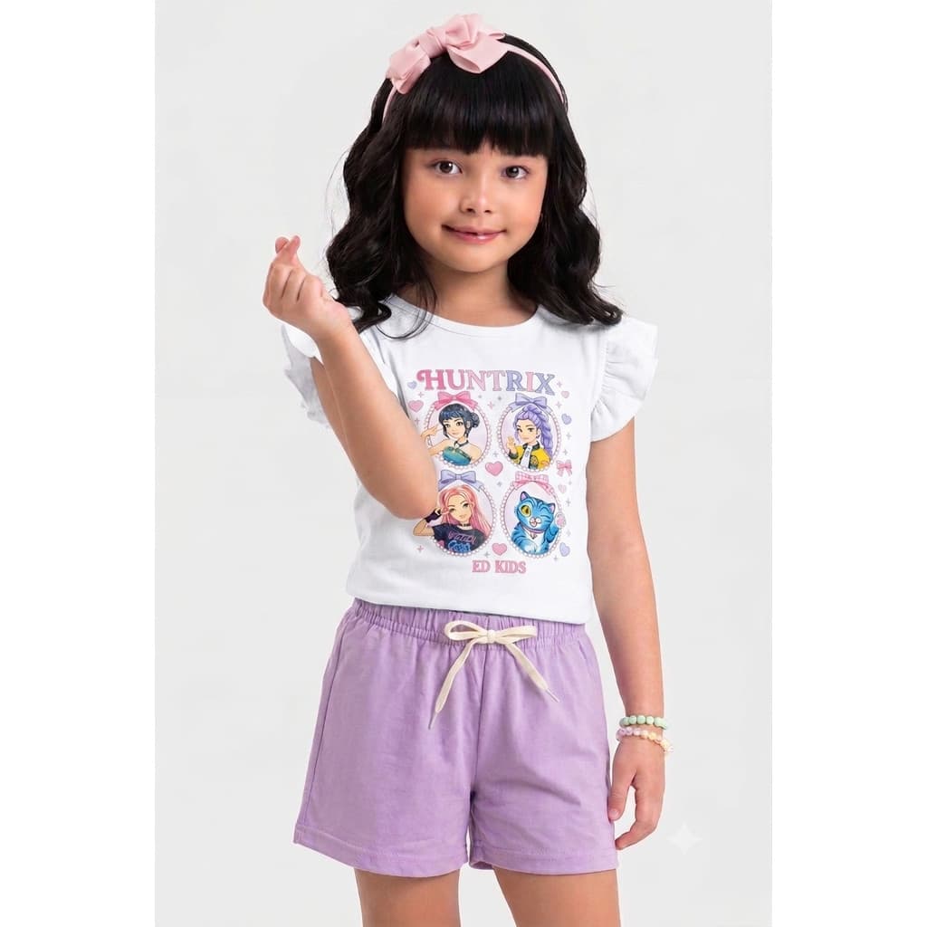 Conjunto Infantil Verão Feminino 2 ao 14 Anos Menina - Pronta Entrega - Nova Combinação 2026