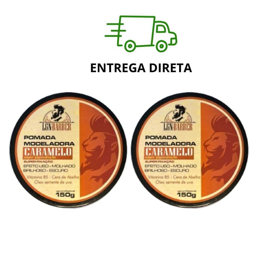 2 Cera de pentear modeladora capilar caramelo ultra 150g | LGN Barber