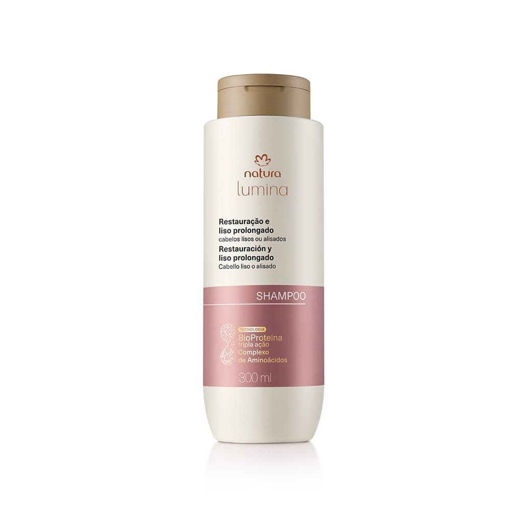 Shampoo Lumina Restaurador para Restauração e Liso Prolongado 300ml - Natura
