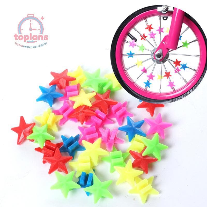 TOPLA 36 Pcs Roda De Bicicleta Falou Contas De Plástico Decoração Acessórios De Ciclismo