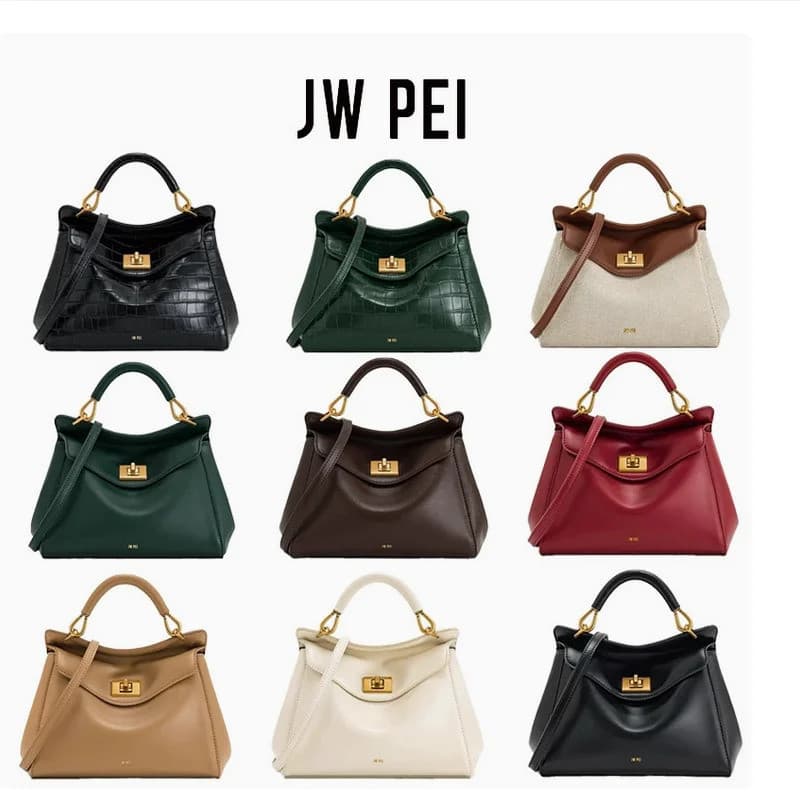 JW PEI Travesseiro Bolsa Lucia Lock Feminina Pequena De Trabalho Commuter Crossbody De Ombro Único