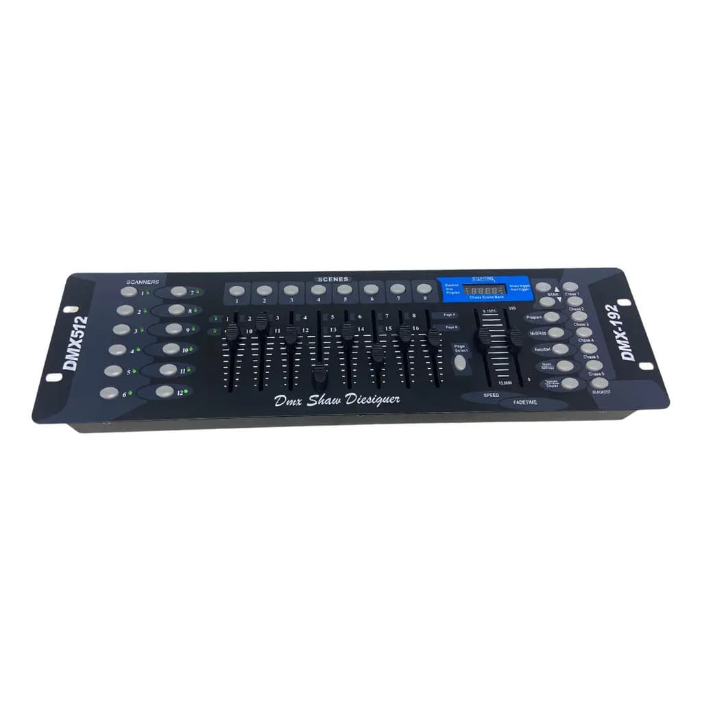 Mesa Dmx 512 Controladora 192 Canais Cabo Dmx