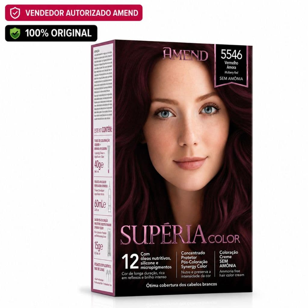 Tonalizante Amend Supéria Color 5546 Vermelho Amora