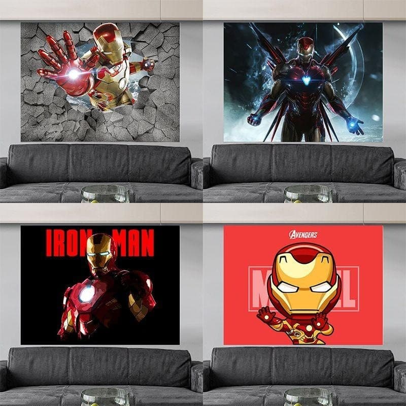 Marvel série homem de ferro venda quente pano de fundo tapeçaria aluguel dormitório sala estar cabeceira tapeçaria decor