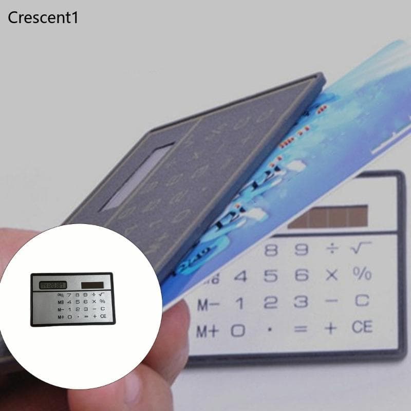 Calculadora Solar Potência Dupla Crescent1 Calculadoras Portáteis Finas Para Profissionais Financeiros