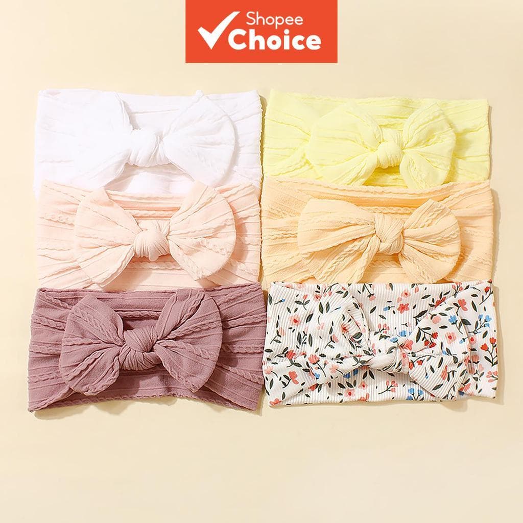 Tiara Floral Jacquard Para Bebê , Conjunto Doce , Acessório De Cabelo Uso Diário , Faixa De Borracha Crianças E Meninas