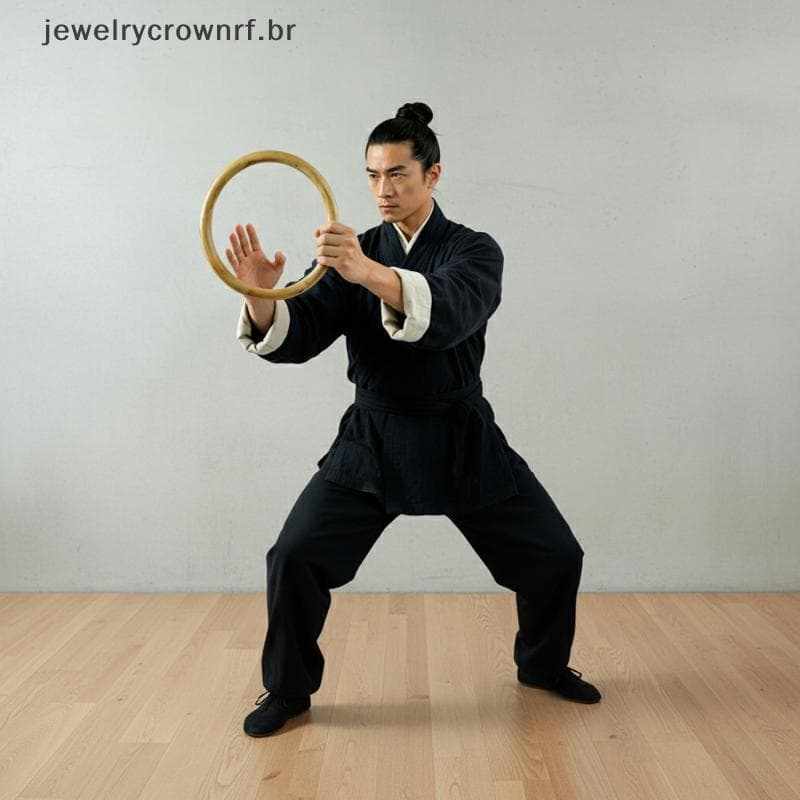 Wing Chun Kung Fu Rattan Anel Artesanal Tradicional Chinês Wushu Ferramenta De Treinamento De Alta Resistência Para Arti