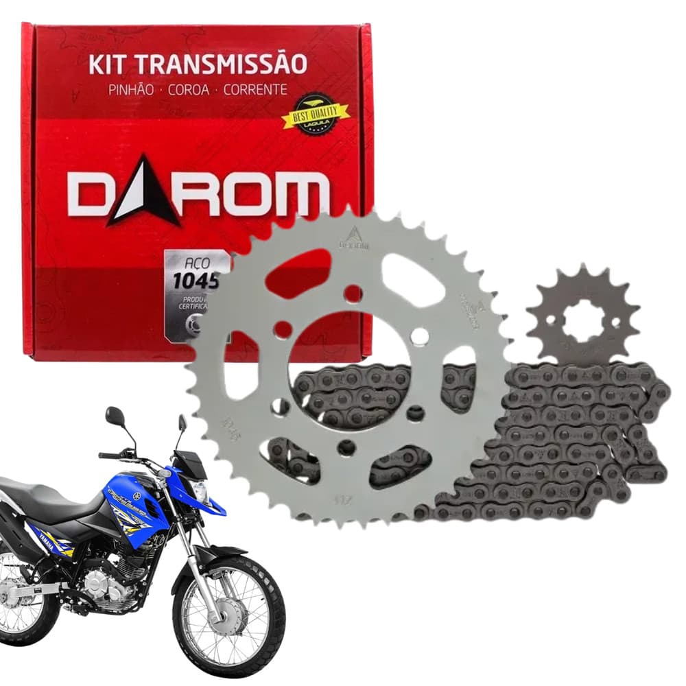 Kit Relação Transmissão Xtz Crosser 150 2014 em diante Aço