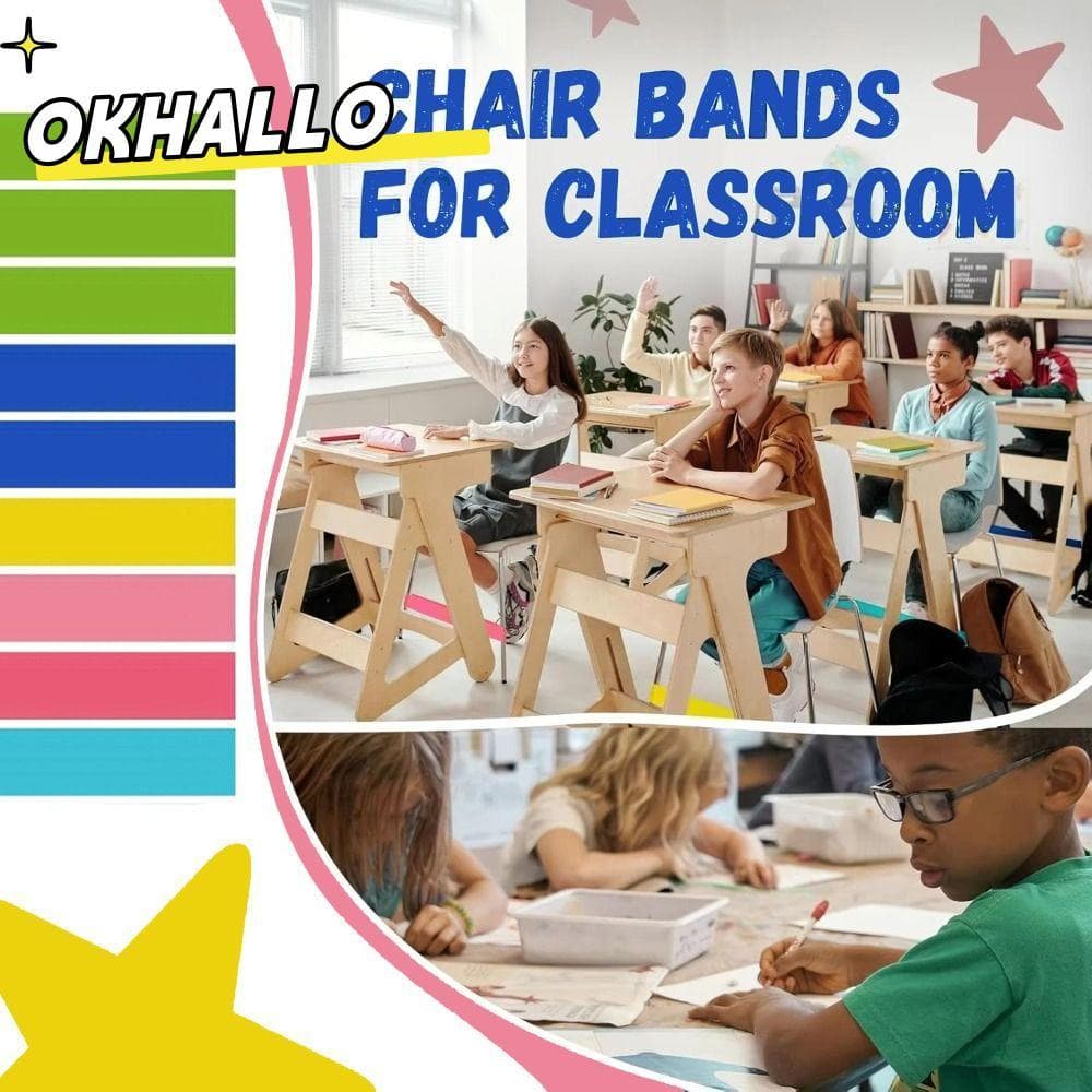 Faixas Elásticas Para Cadeiras OKHALLO , Melhoram A Concentração , Faixa Elástica Colorida ,