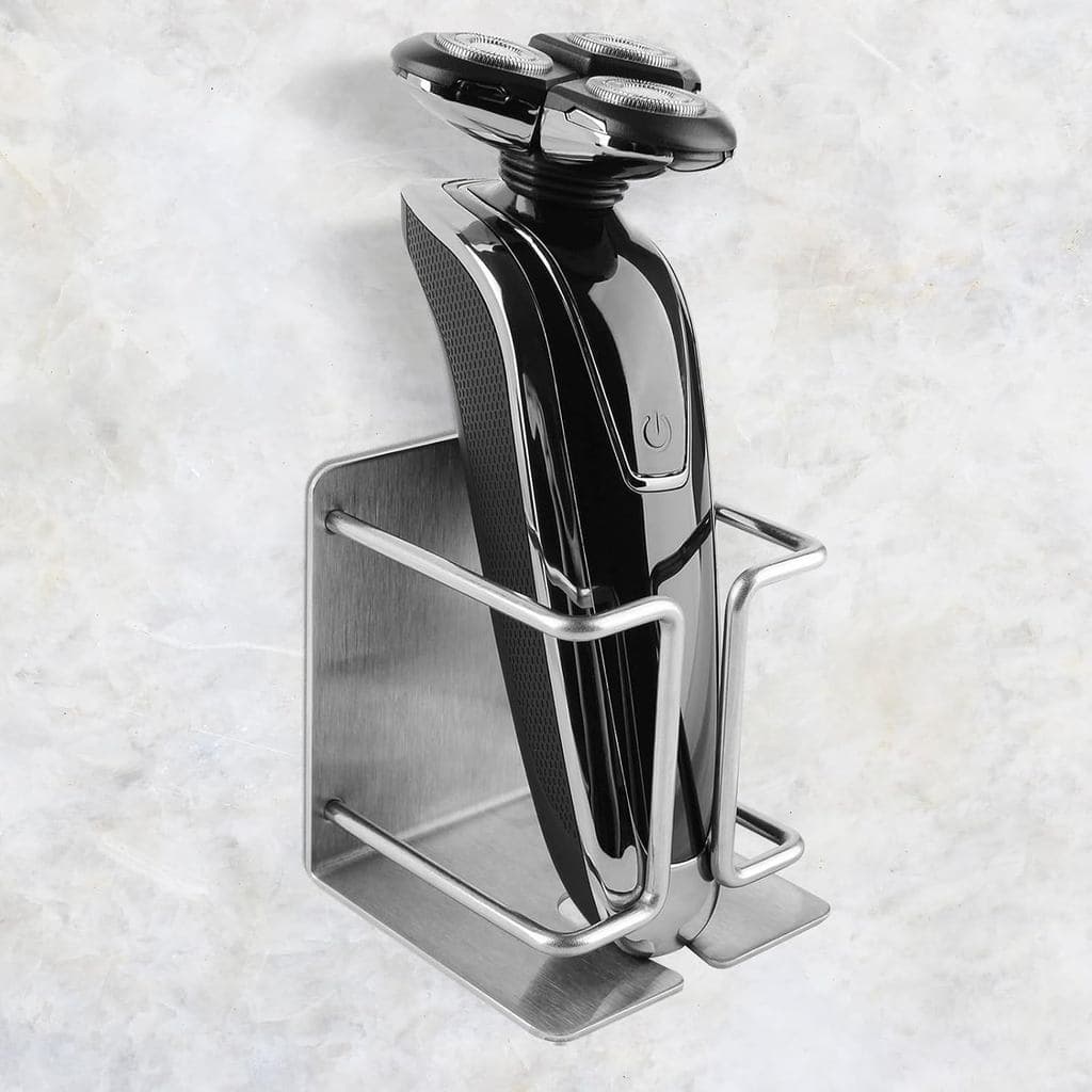 Suporte de Parede para Barbeador Elétrico Linkidea, Suporte de Aço Inoxidável para Barbeador Elétrico, Prateleiras de Ar