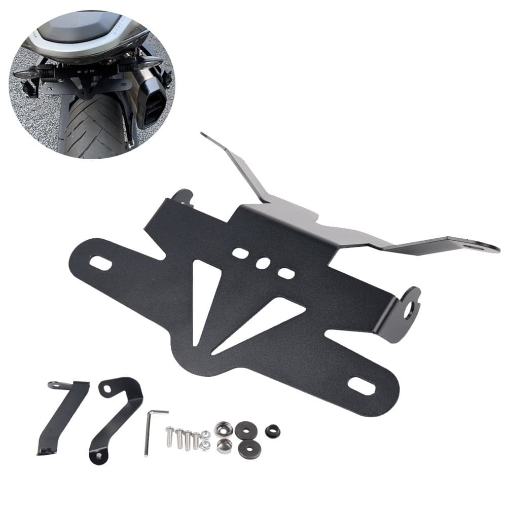Adequado para primavera brisa CFMOTO 800NK cauda curta suporte da placa de licença modificado engrossado