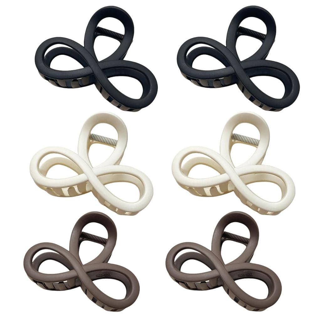 6 Presilhas de Cabelo para Cabelos Grossos e Finos, Presilhas Antiderrapantes Vintage com Acabamento Fosco, Presilhas de