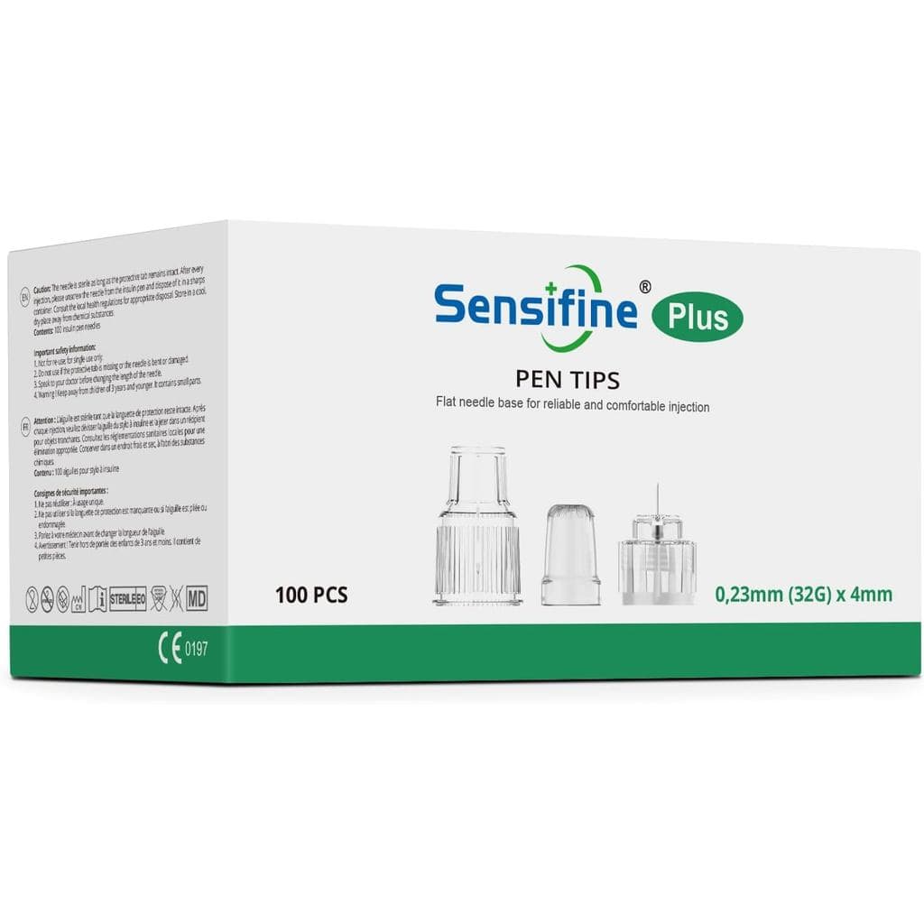 Pontas de Caneta Plus 32G x 4mm, Caixa com 100 unidades, Compatibilidade Universal com a maioria dos Dispositivos de Can