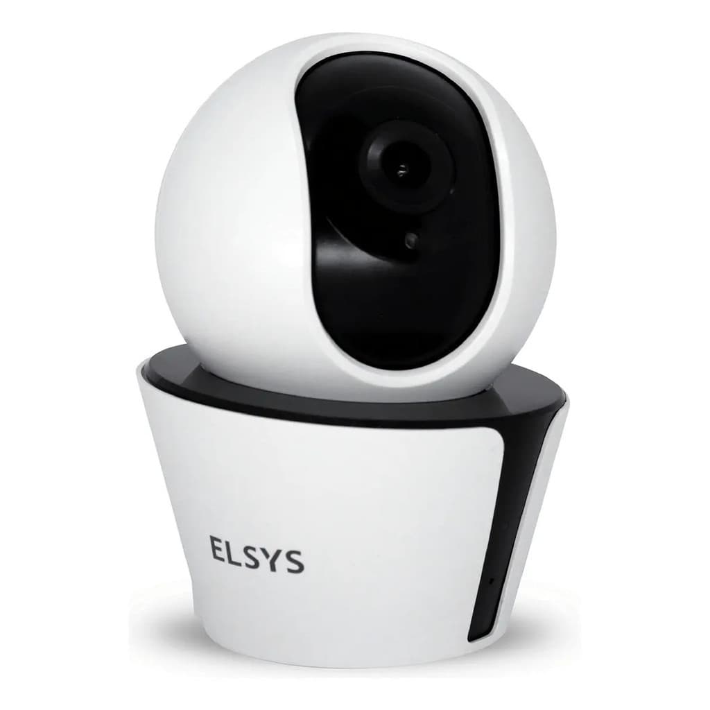 Câmera Wifi Hd Infravermelha Wr4f Robô Inteligente Elsys Cor Branca
