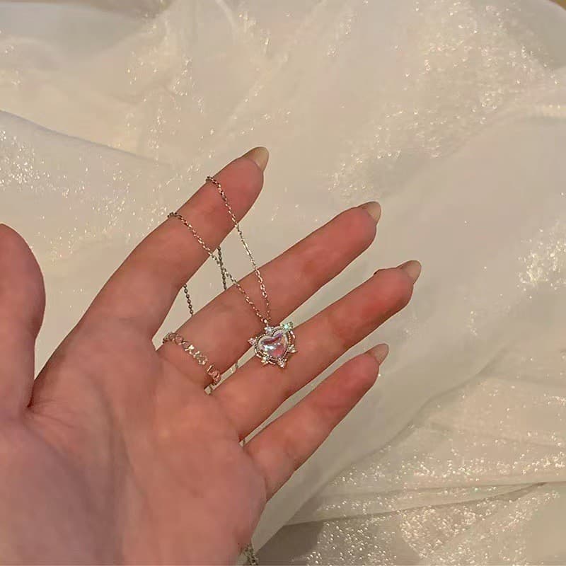 Colar Luxuoso Colar De Amor Feminino Pequeno Design De Alto Nível Corrente De Pescoço Versatilidade