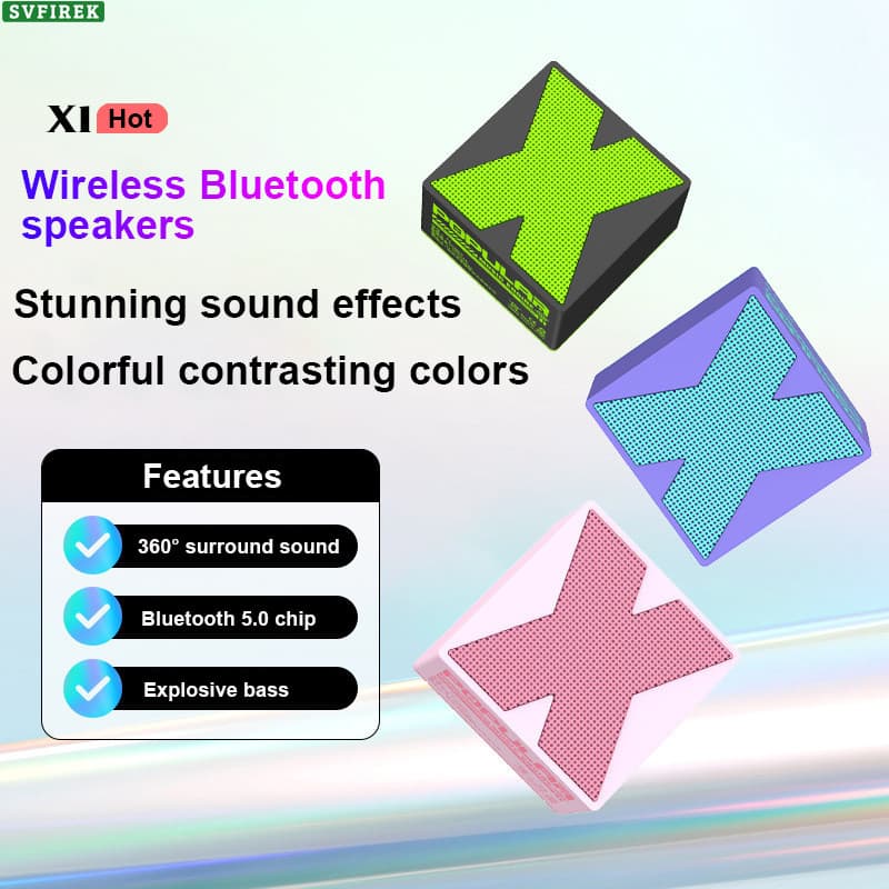 X1 Mini Alto-Falante Bluetooth Sem Fio 360 ° Portátil De Som Estéreo Audio5 Externo Excelente Baixo