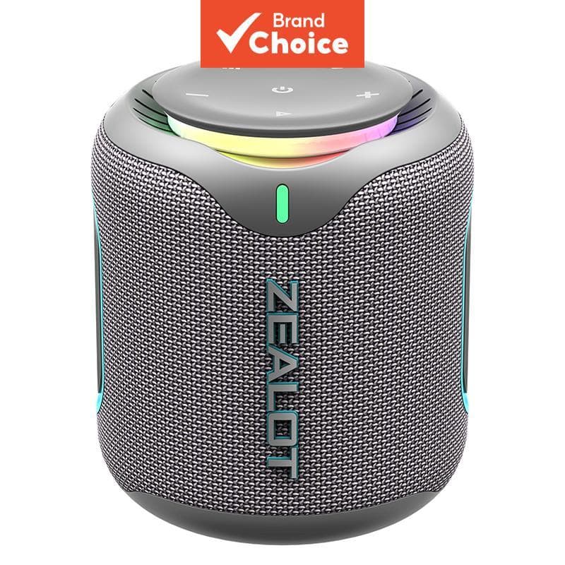 Caixa de Som Sem Fio ZEALOT M1 30W 6000mAh IPX6 à Prova d'Água com LED RGB TWS Estéreo Bluetooth 5.4 Grave Profundo para