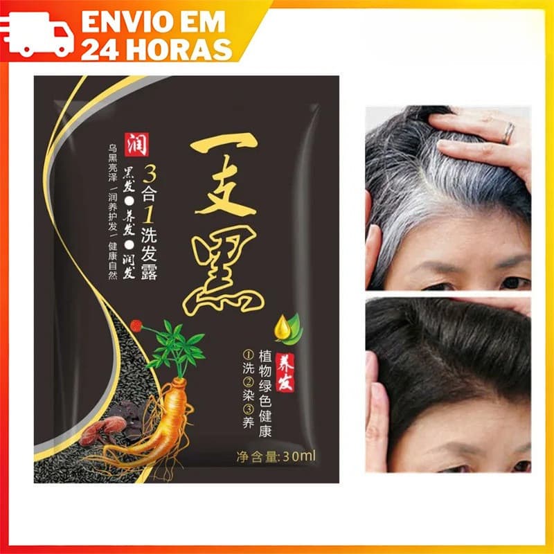 Shampoo Para Coloração De Cabelo Branco China Extrato De Ervas De Plantas Naturais 3 Em 1 Creme De Tintura Suave E Inofe