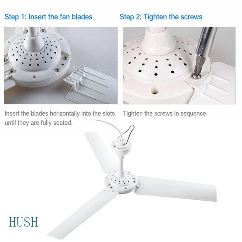 Conjunto De Lâminas De Reparo De Ventilador De Teto HUS , Peça De Reposição ABS Branca De 3 Peças Para Instalação Corres