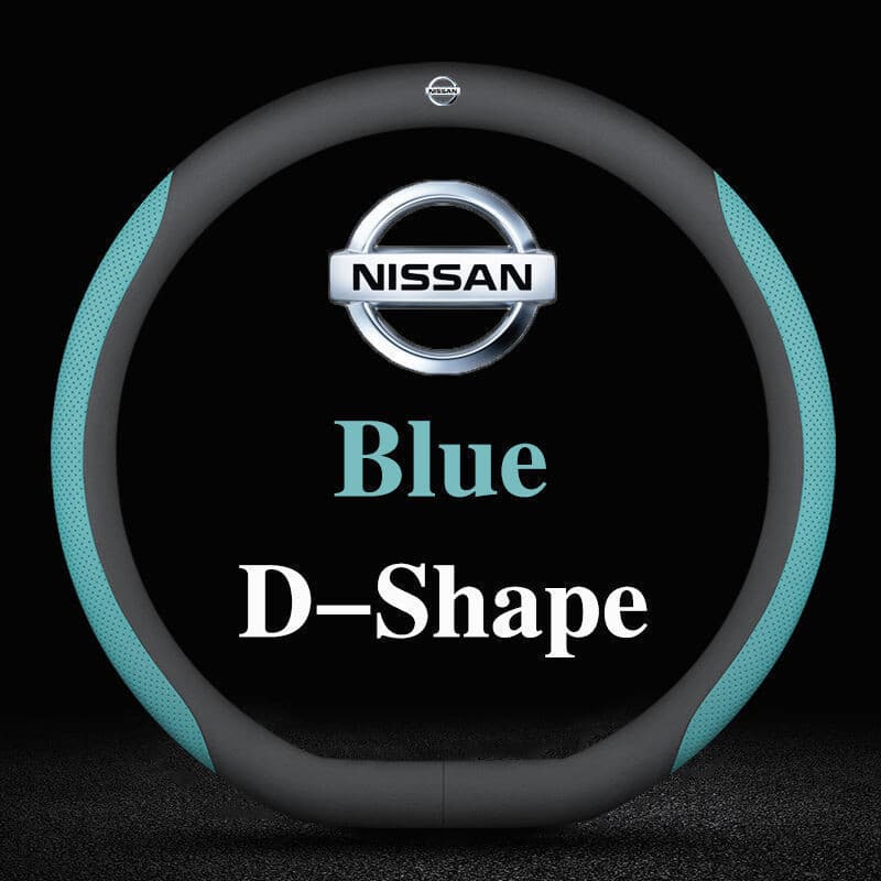 Capa de Volante de Couro para Carro em 5 Cores para Nissan X Trail Grand Livina Navara Serena C27 Qashqai Terra Sylphy J