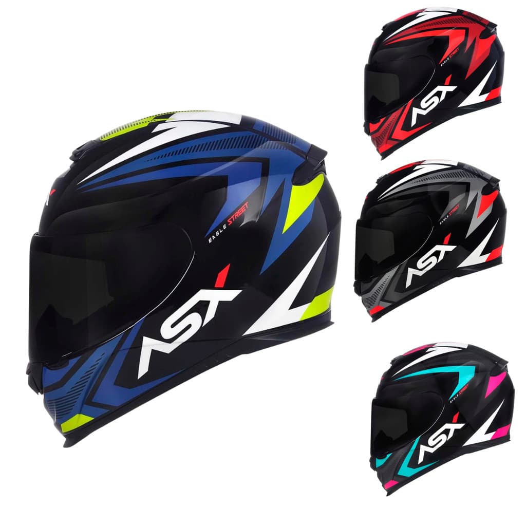 Capacete Masculino ASX Eagle Street Brilho Variações