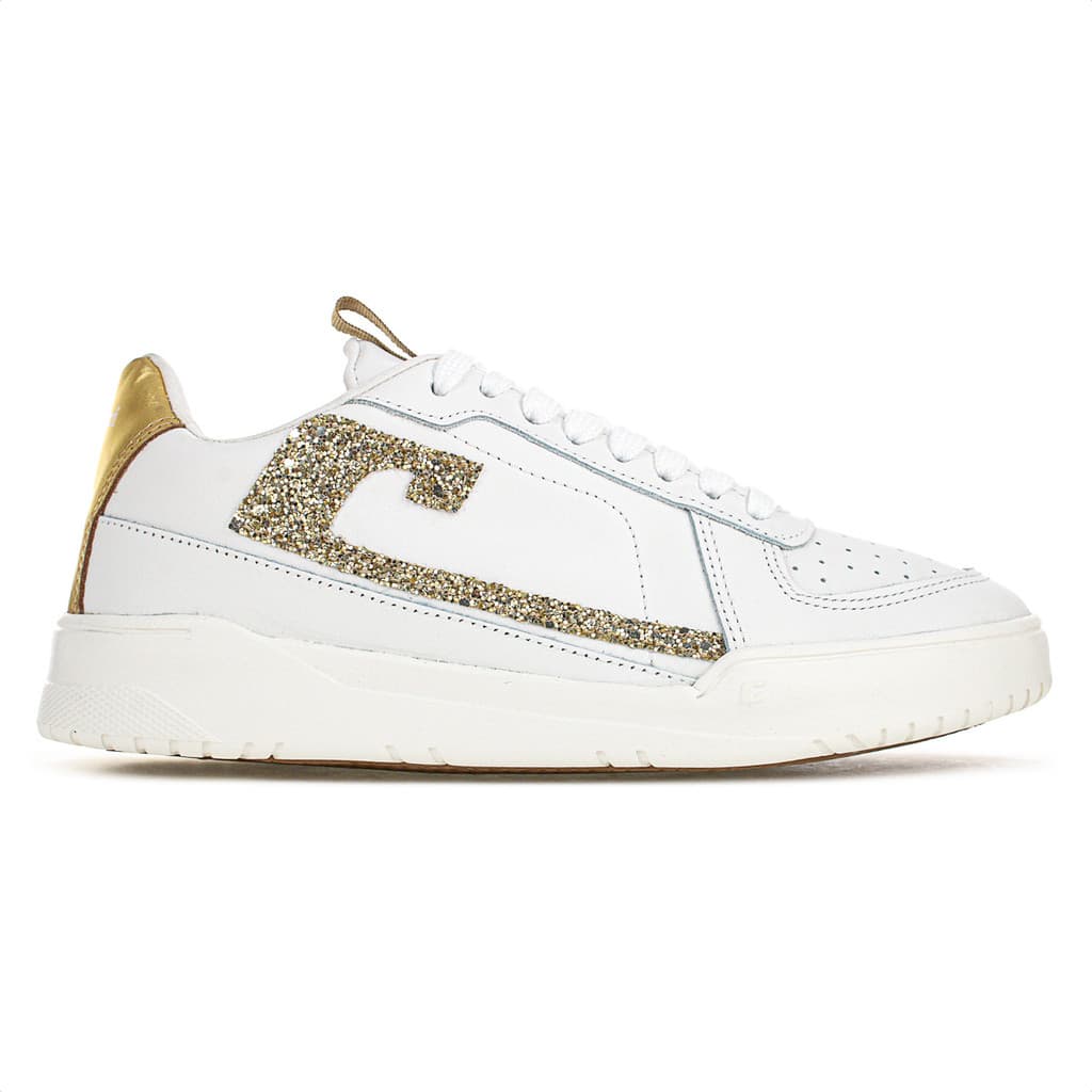 Tênis Colcci C/ Cool Shine Branco e Dourado - Feminino