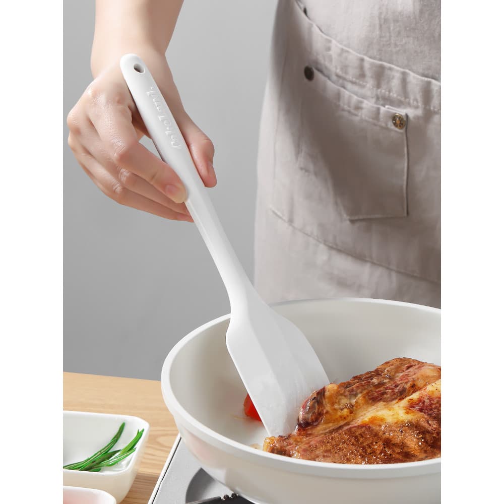 Espátula de Silicone resistente ao calor com núcleo de aço integrado importado do Japão, espátula de creme grande, ferra