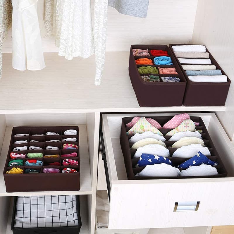 Caixa de armazenamento de roupa interior meias interior ferramenta útil guarda-roupa roupa interior organizador ca