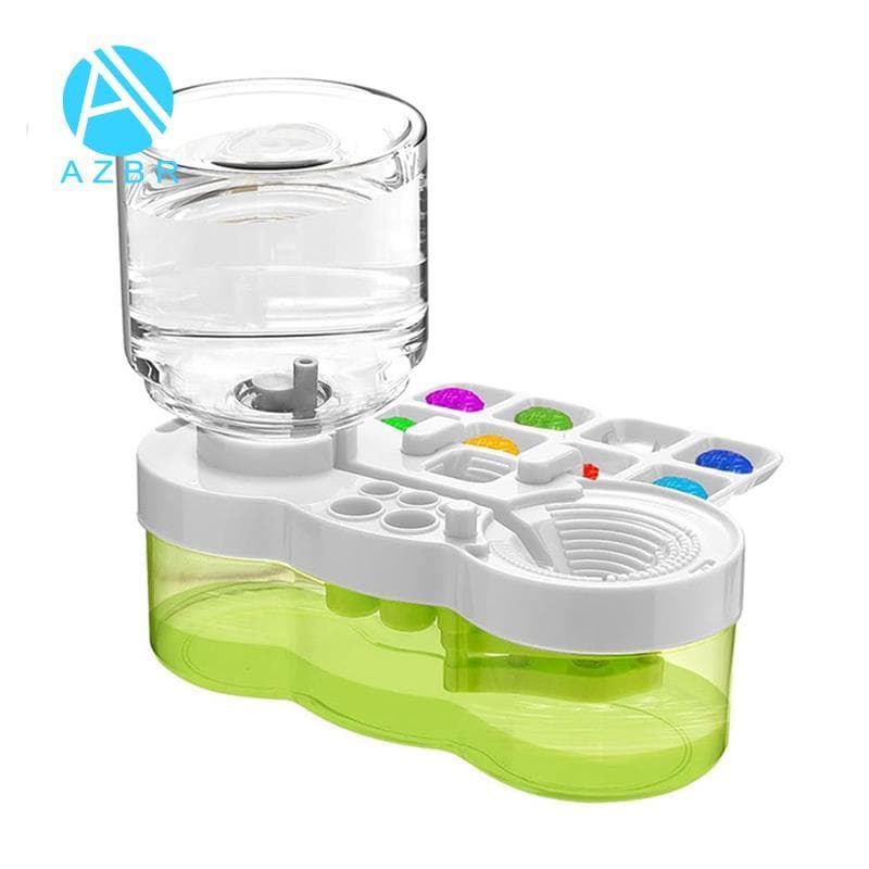 Limpador De Pincel De Pintura , Copo De Enxágue , Suprimentos Para Crianças , Acessórios De Aquarela , Verde