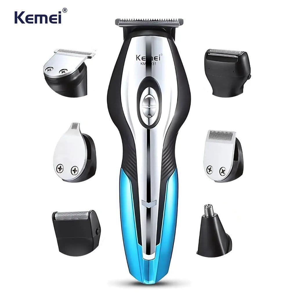Máquina de Cortar Cabelo Kemei Recarregável USB LFQKM5031USB