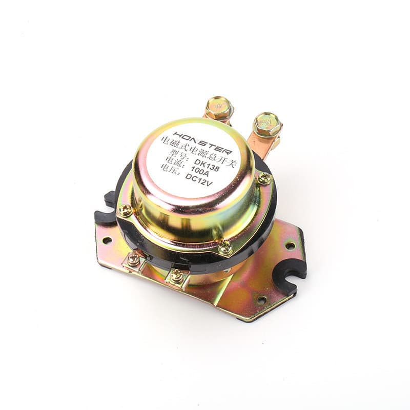 Relé de interruptor principal eletromagnético mecânico automotivo personalizado 12/24V -100A para evitar vazamento de ba