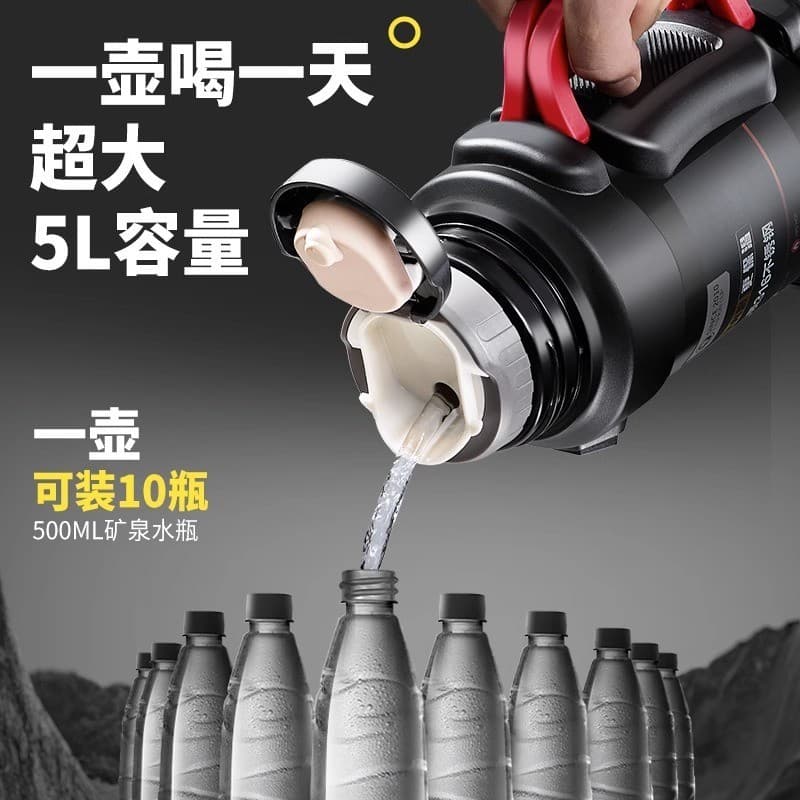 316 copo térmico ao ar livre de aço inoxidável grande capacidade garrafa térmica garrafa de viagem com alça garrafa espo