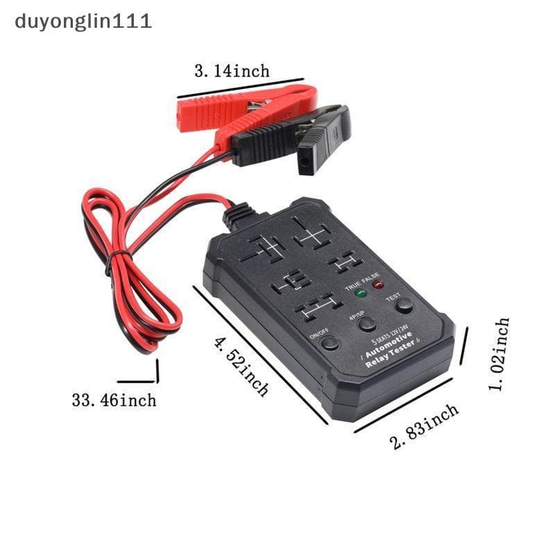 (duyonglin111) Testador De Relé Automotivo Tensão Inspetor De Bateria Automotiva Indicador LED Universal 12V Teste Eletr